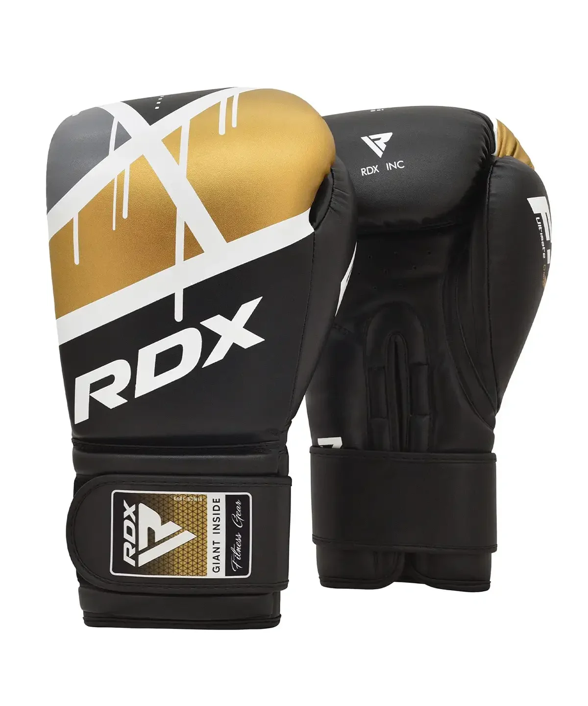 RDX Ego Boxing Gloves Gold Black