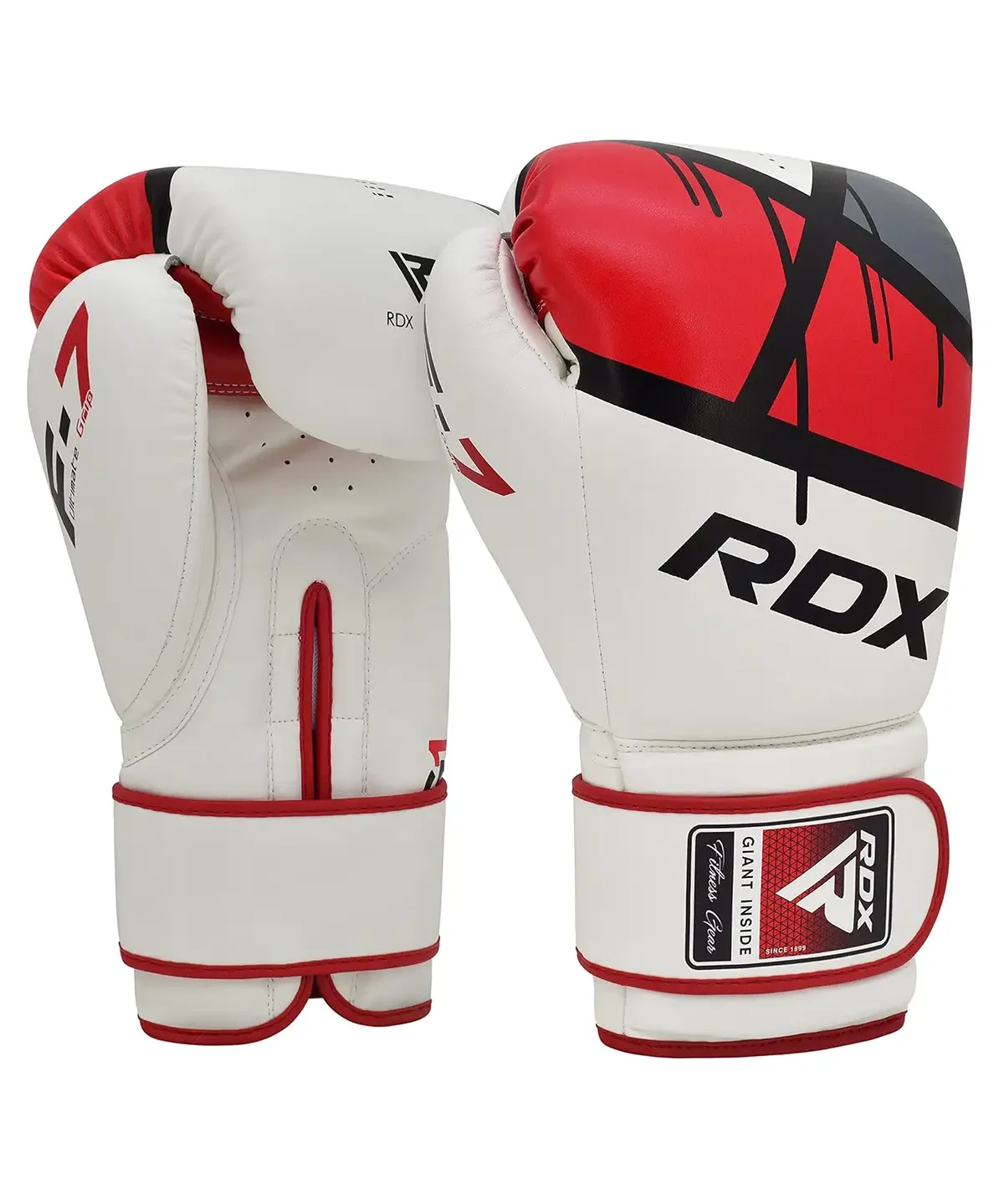 RDX Ego Boxing Gloves White Red