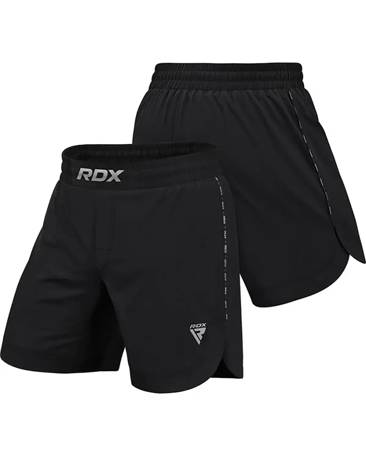 RDX MMA Kickboxing Fight Shorts Black