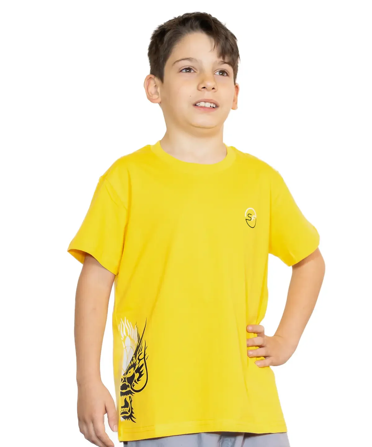 Children’s Dragon T-Shirt Yellow