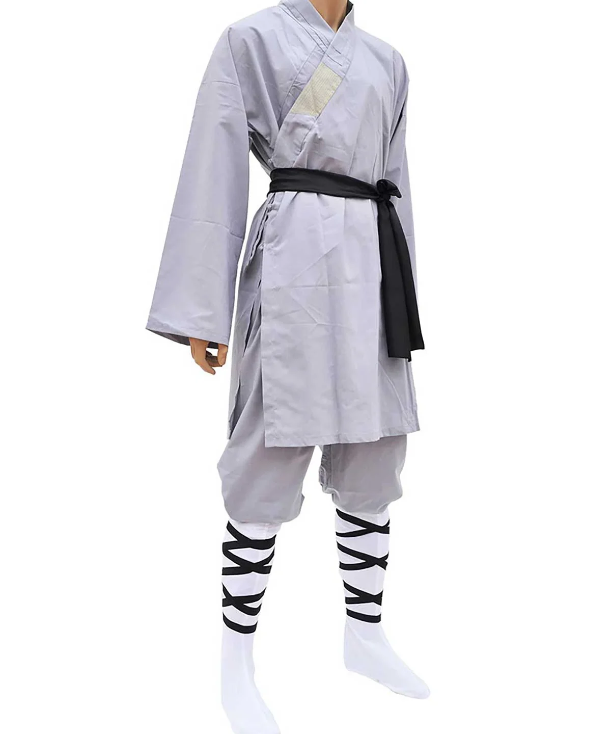 Shaolin Martial Arts Uniform Grey Side
