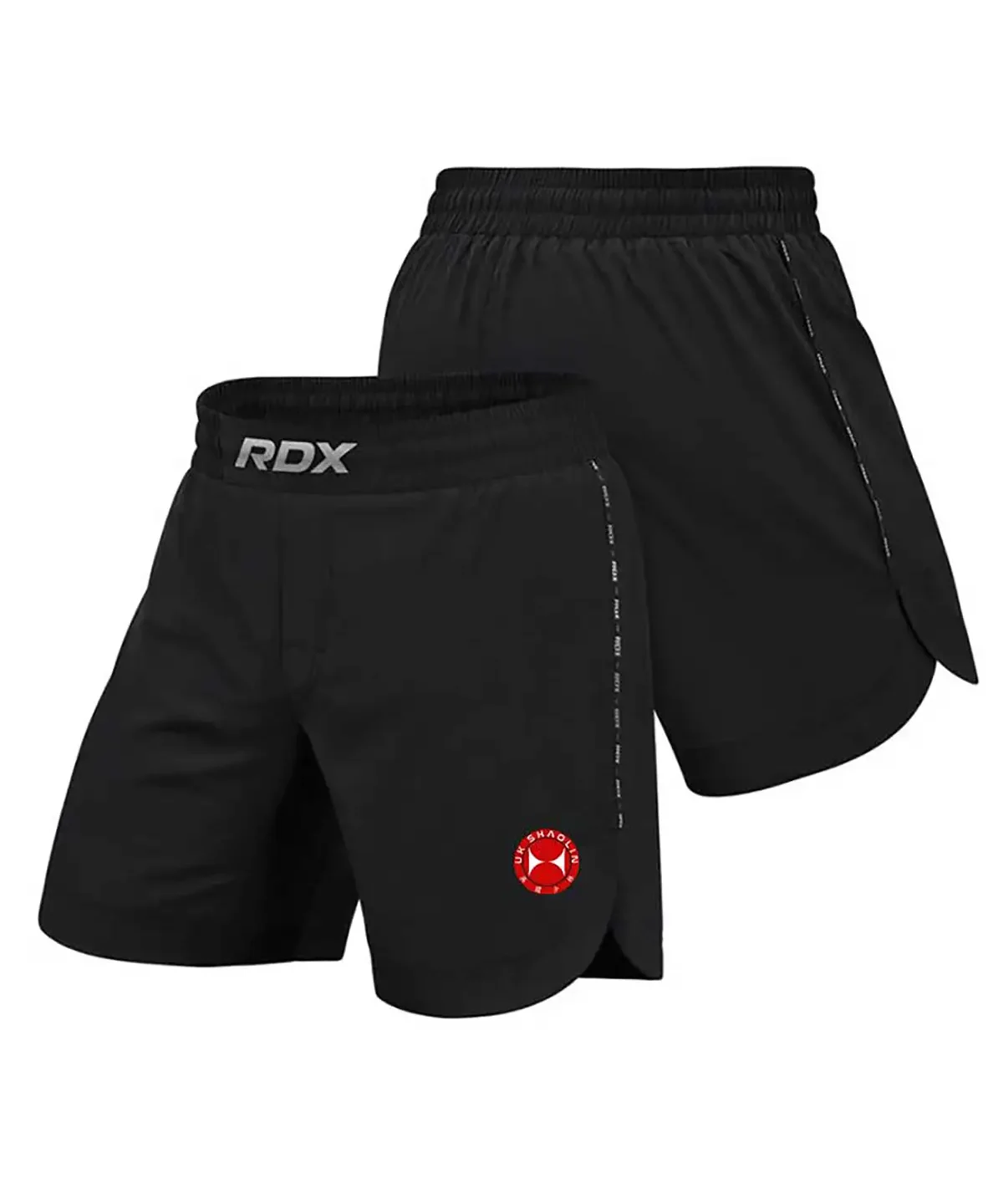 UK Shaolin Kickboxing MMA Fight Shorts Black