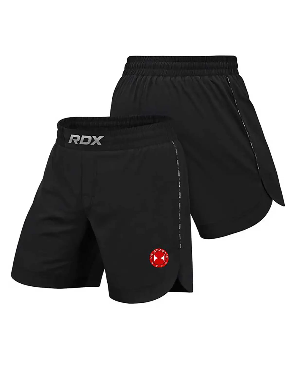 UK Shaolin Kickboxing MMA Fight Shorts Black