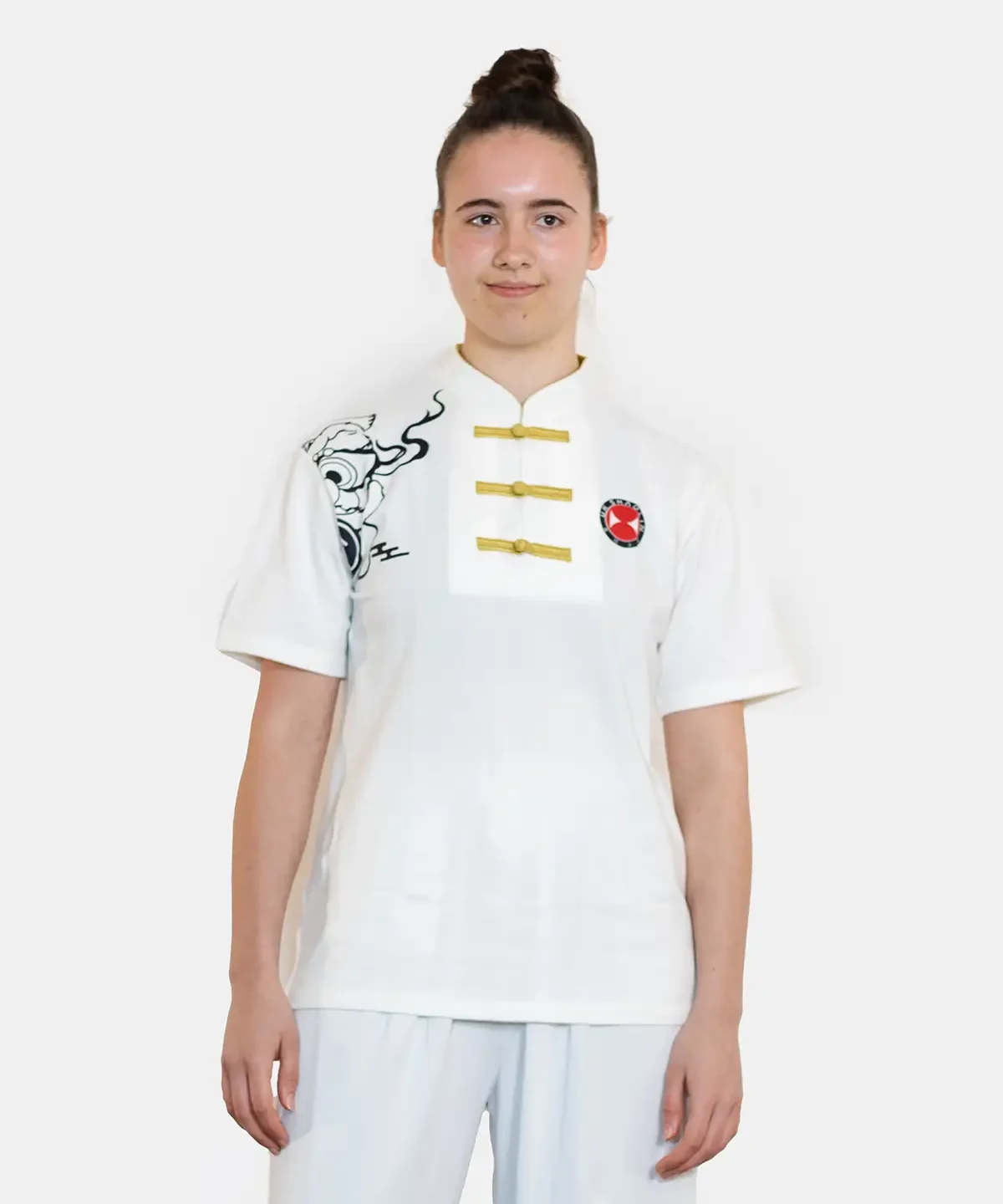 Imperial Dragon Training Top White