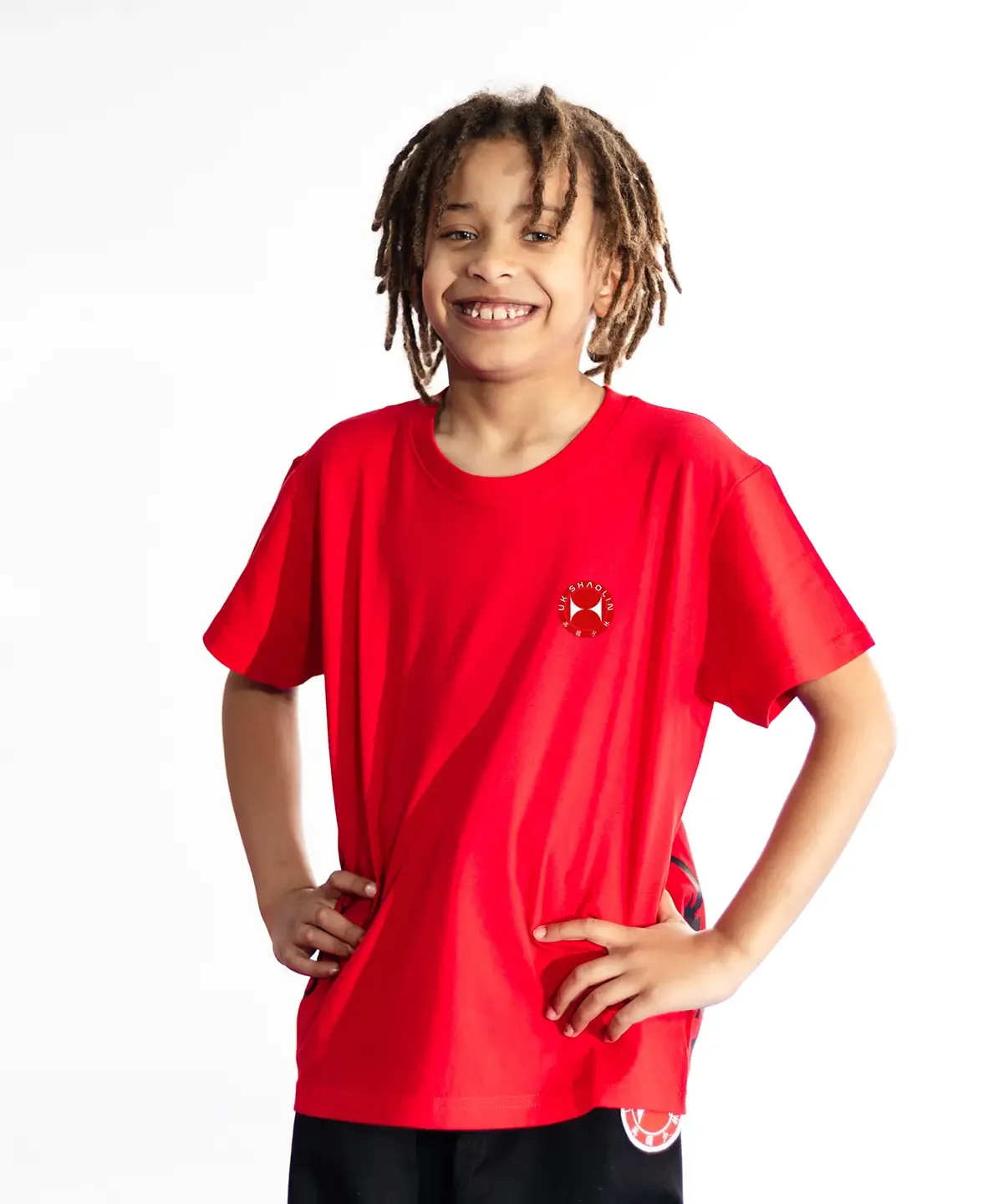SynergyFiit UK Shaolin Kids T-shirt Red