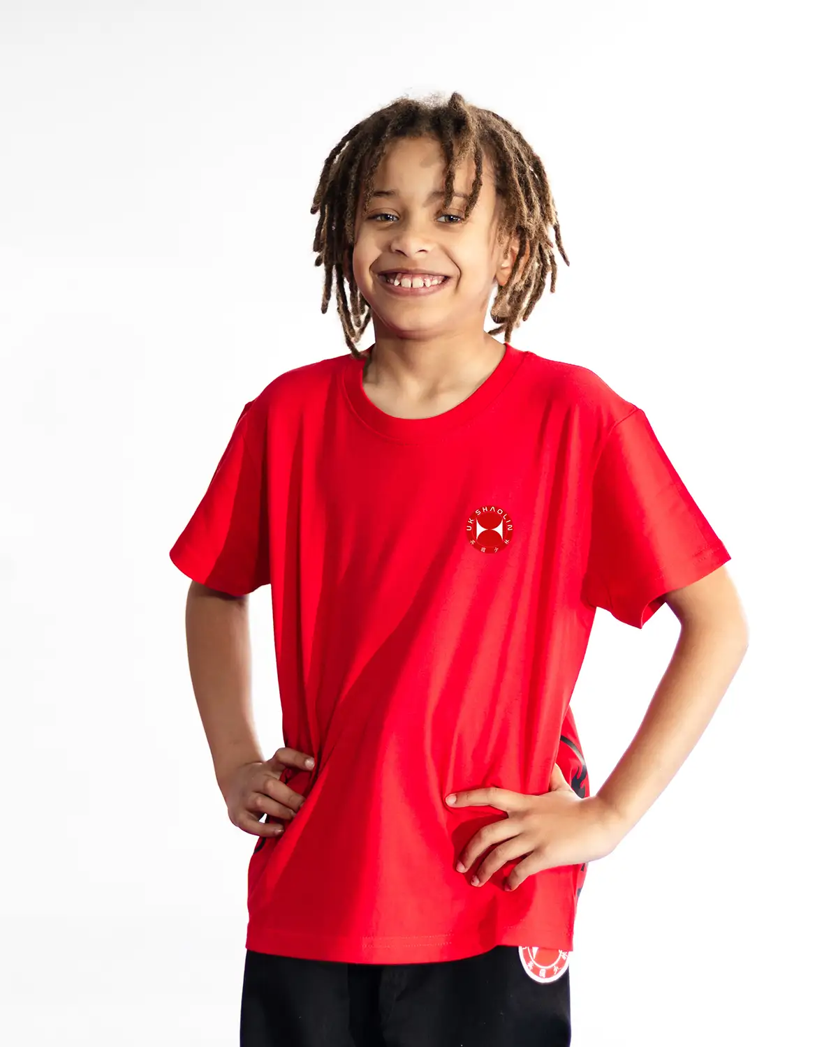 SynergyFiit UK Shaolin Kids T-shirt Red